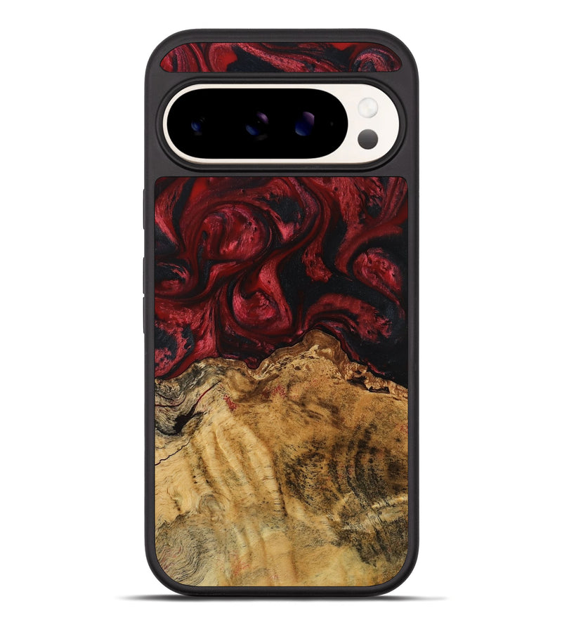 Pixel 10 Pro XL Wood Phone Case - Lane (Red, 800386)