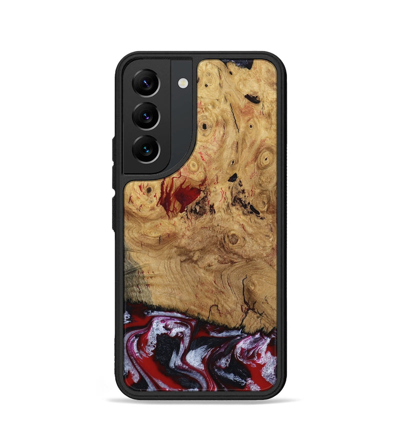 Galaxy S22 Wood Phone Case - Wendi (Red, 800387)