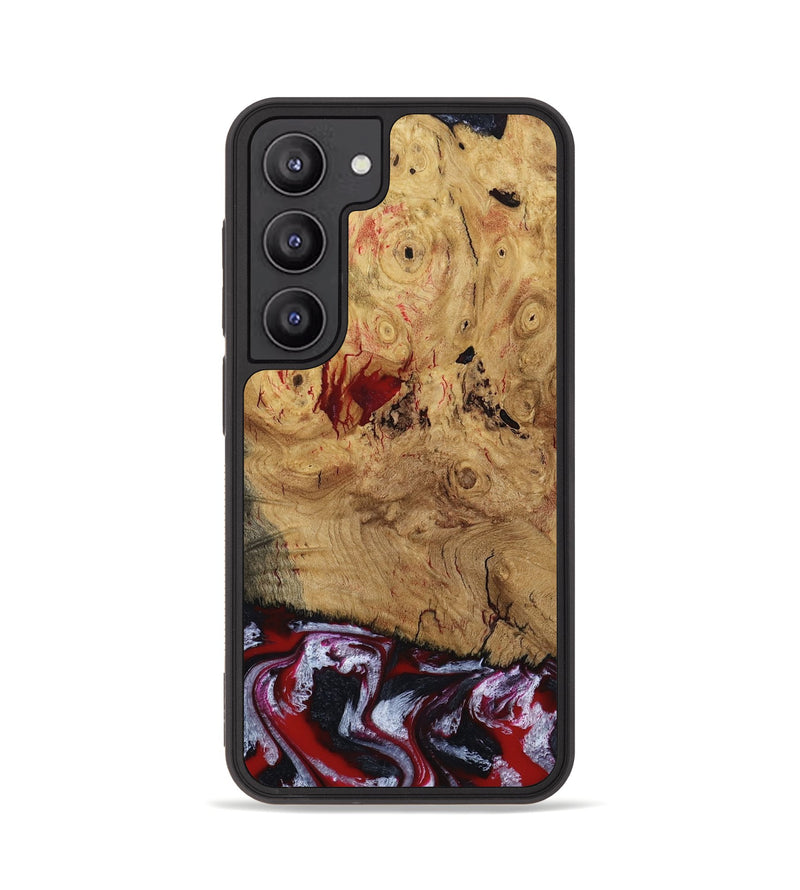 Galaxy S23 Wood Phone Case - Wendi (Red, 800387)