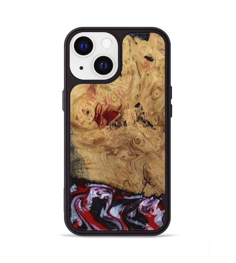 iPhone 13 Wood Phone Case - Wendi (Red, 800387)