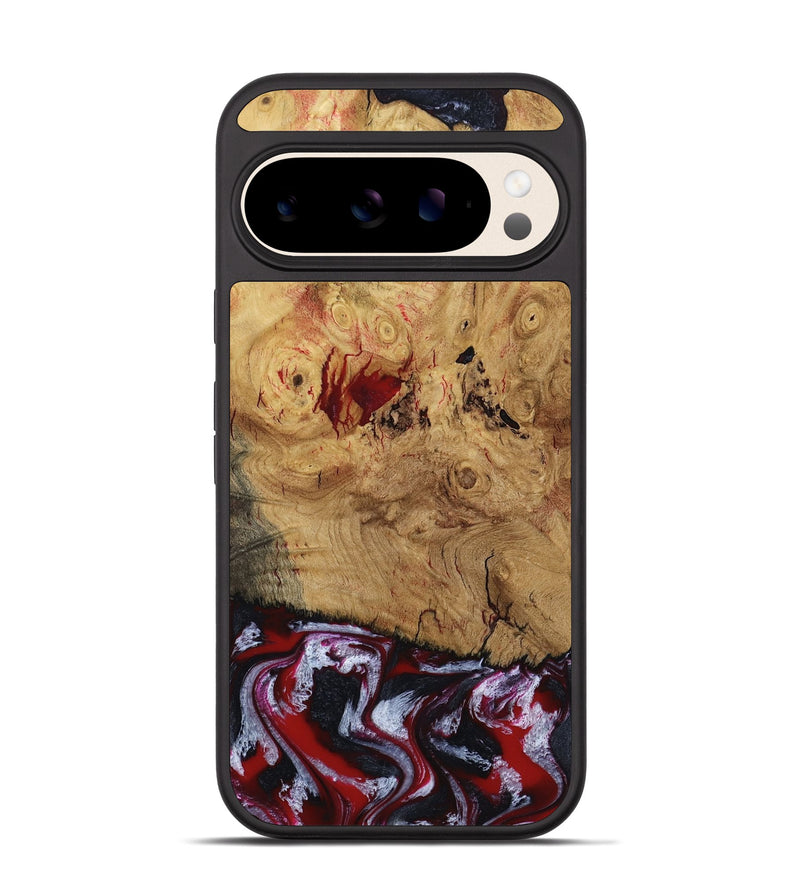Pixel 10 Pro Wood Phone Case - Wendi (Red, 800387)