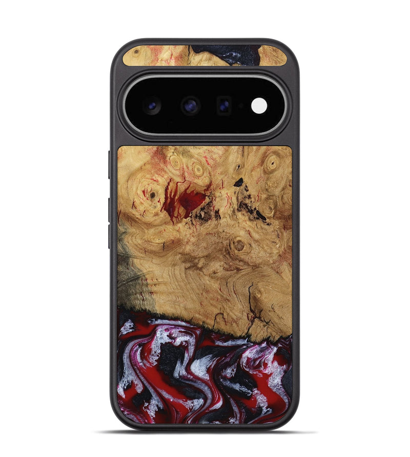 Pixel 11 Wood Phone Case - Wendi (Red, 800387)