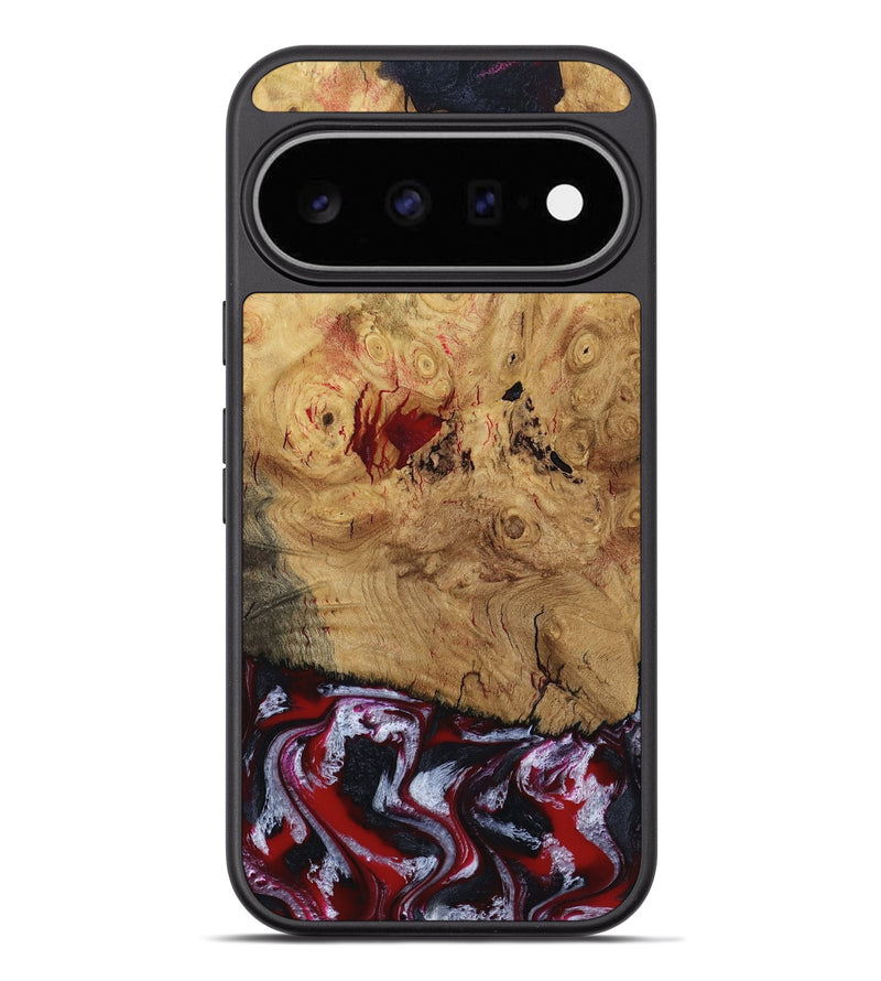 Pixel 11 Pro XL Wood Phone Case - Wendi (Red, 800387)
