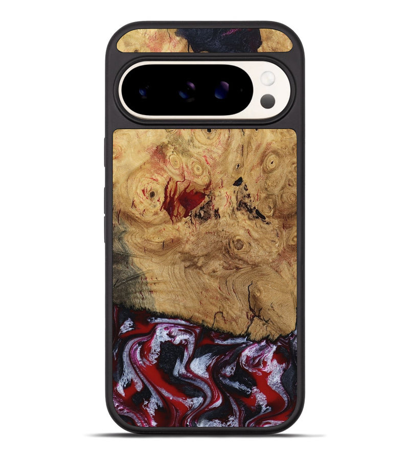 Pixel 9 Pro XL Wood Phone Case - Wendi (Red, 800387)