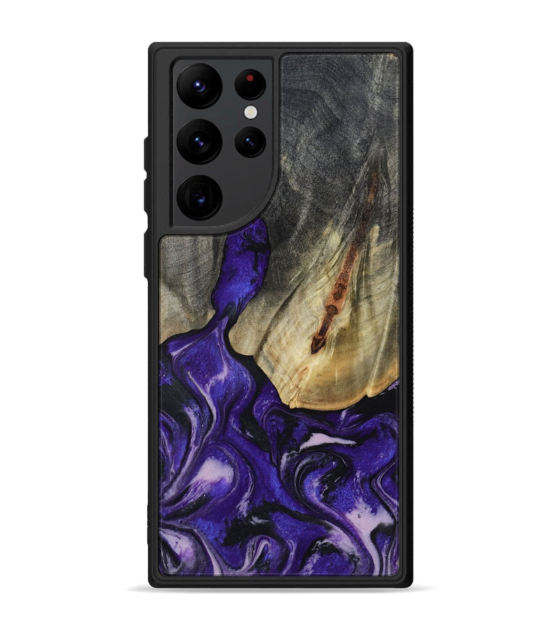 Galaxy S22 Ultra Wood Phone Case - Nala (Purple, 800404)
