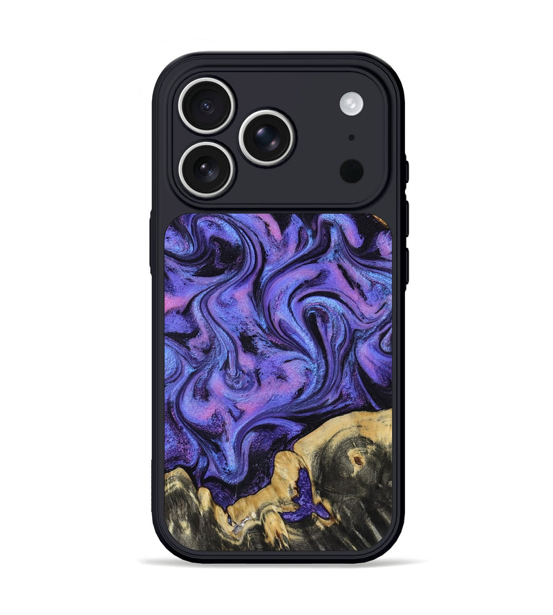 iPhone 17 Pro Wood Phone Case - Robbie (Purple, 800408)