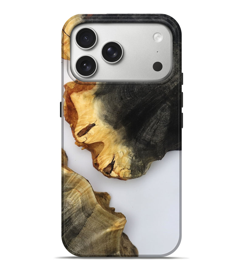 iPhone 17 Pro Max Wood Live Edge Phone Case - Joni (Clear, 800492)