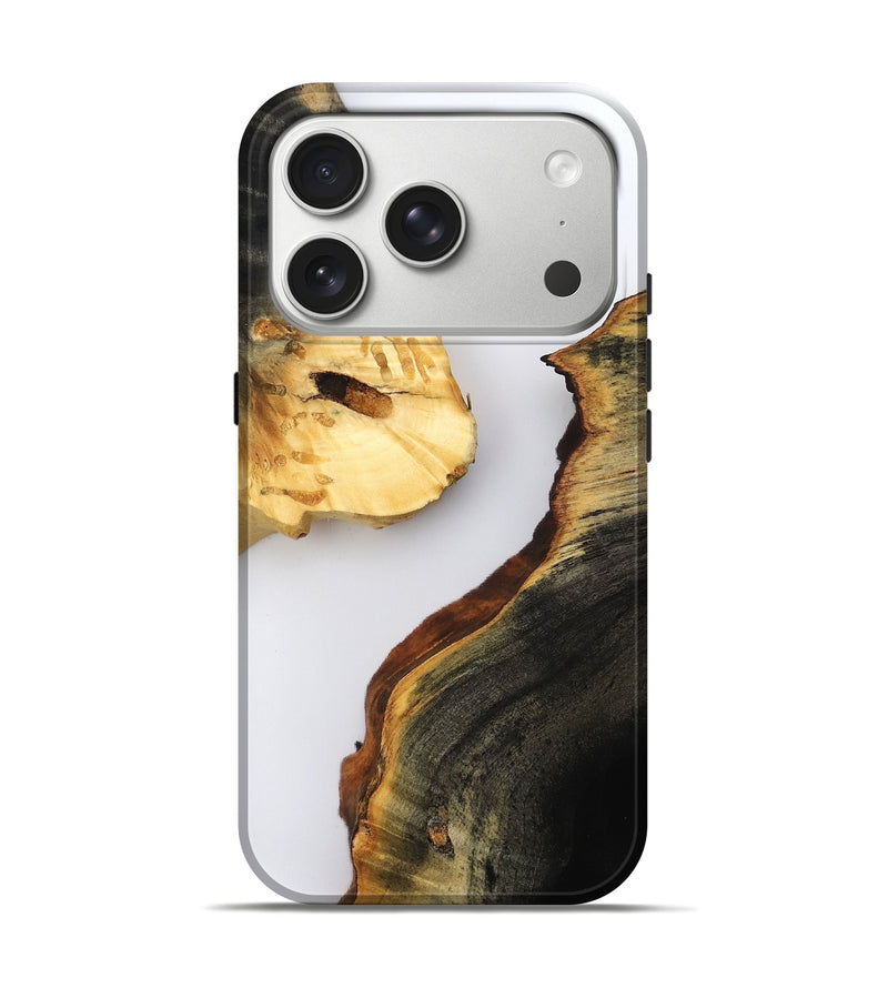 iPhone 17 Pro Wood Live Edge Phone Case - Zana (Clear, 800503)