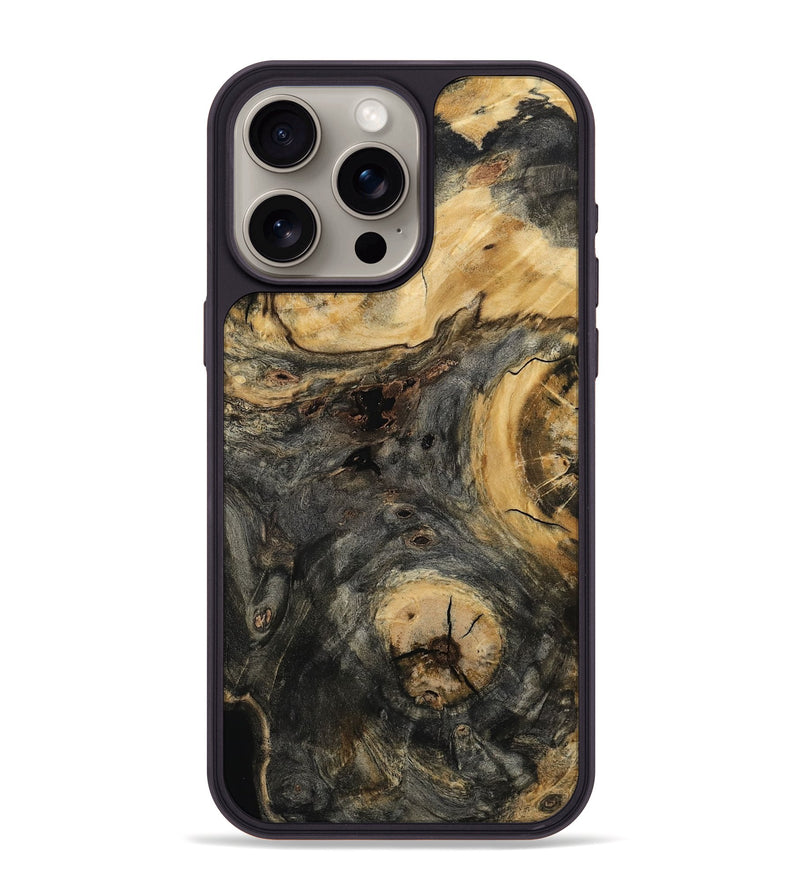 iPhone 15 Pro Max Wood Phone Case - Ezrah (Wood Burl, 800545)
