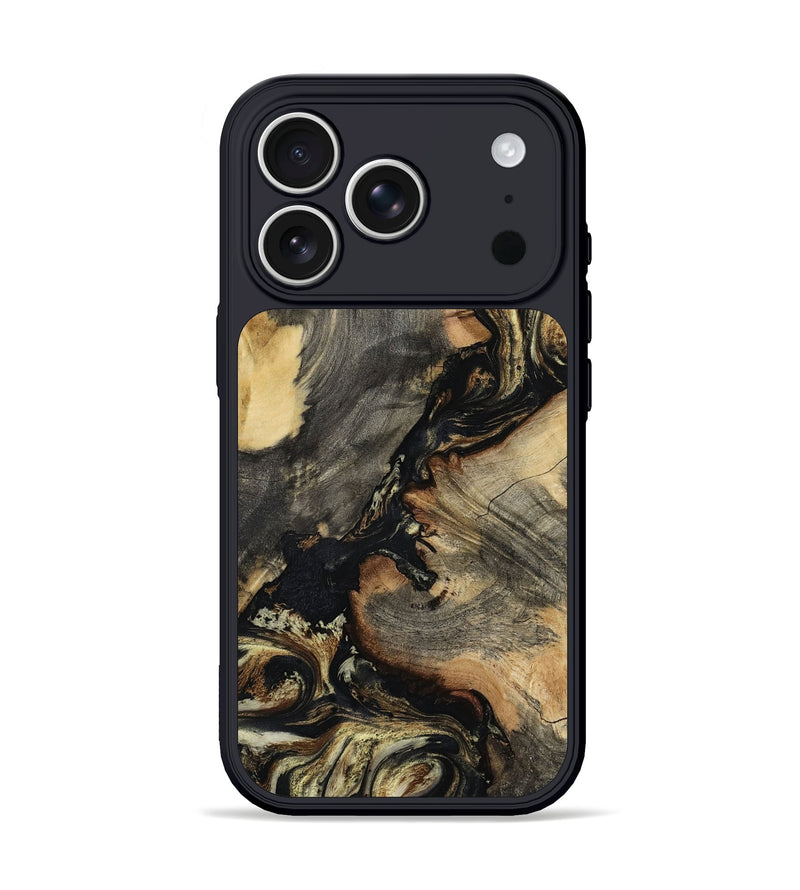 iPhone 17 Pro Wood Phone Case - Ernest (Black & White, 800557)