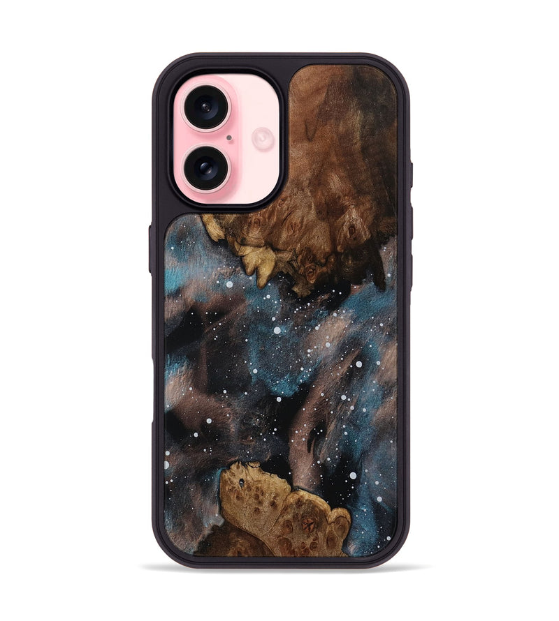 iPhone 16 Wood Phone Case - Berry (Cosmos, 800582)