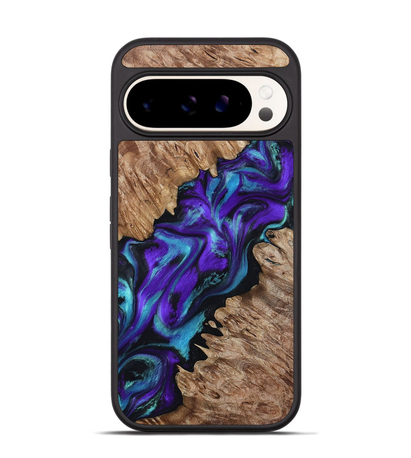 Pixel 9 Pro Wood Phone Case - Kaleigh (Purple, 800636)