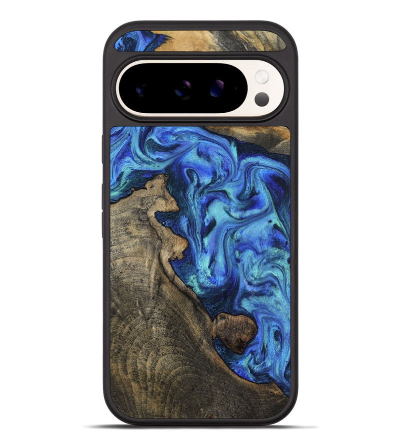 Pixel 10 Pro XL Wood Phone Case - Caden (Blue, 800642)