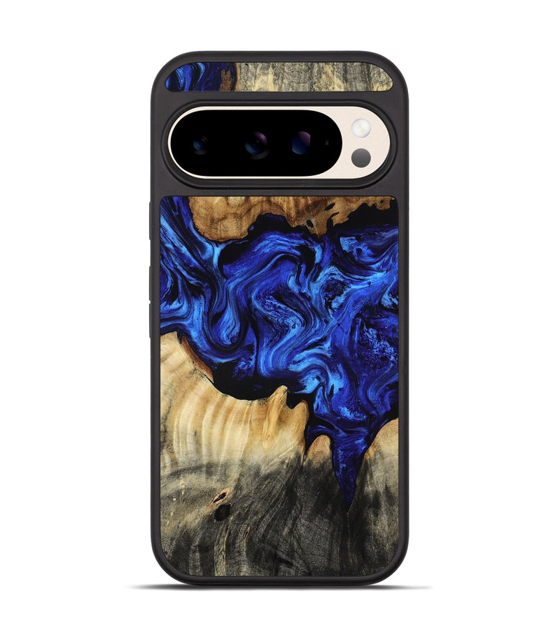 Pixel 10 Pro Wood Phone Case - Luciana (Blue, 800646)
