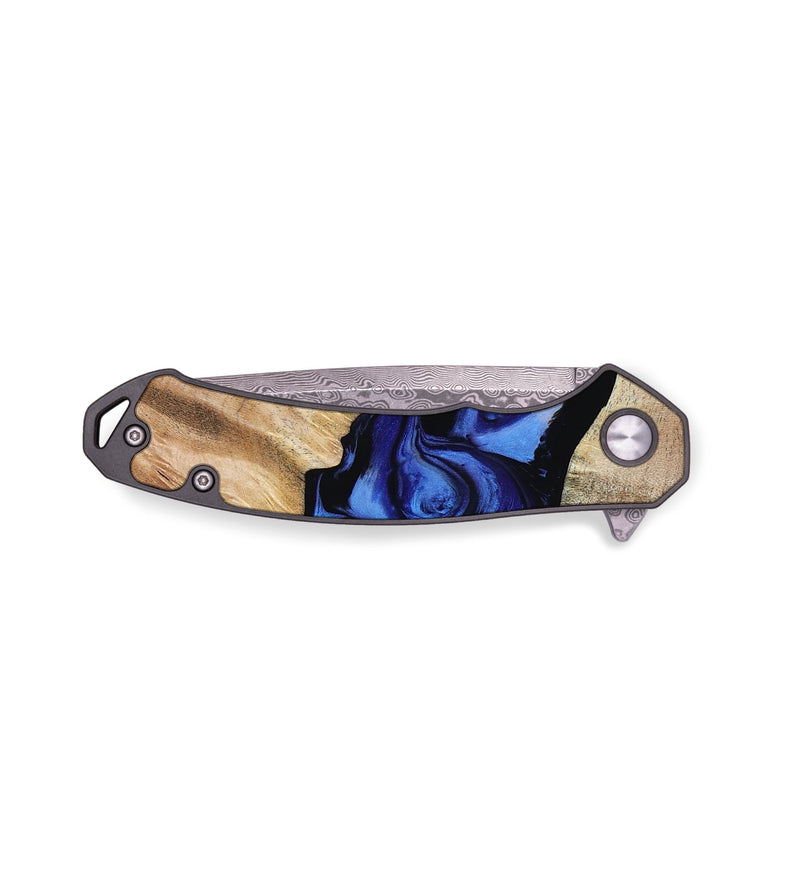 EDC Wood Pocket Knife - Lura (Blue, 800647)