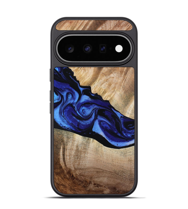 Pixel 11 Pro Wood Phone Case - Lura (Blue, 800647)