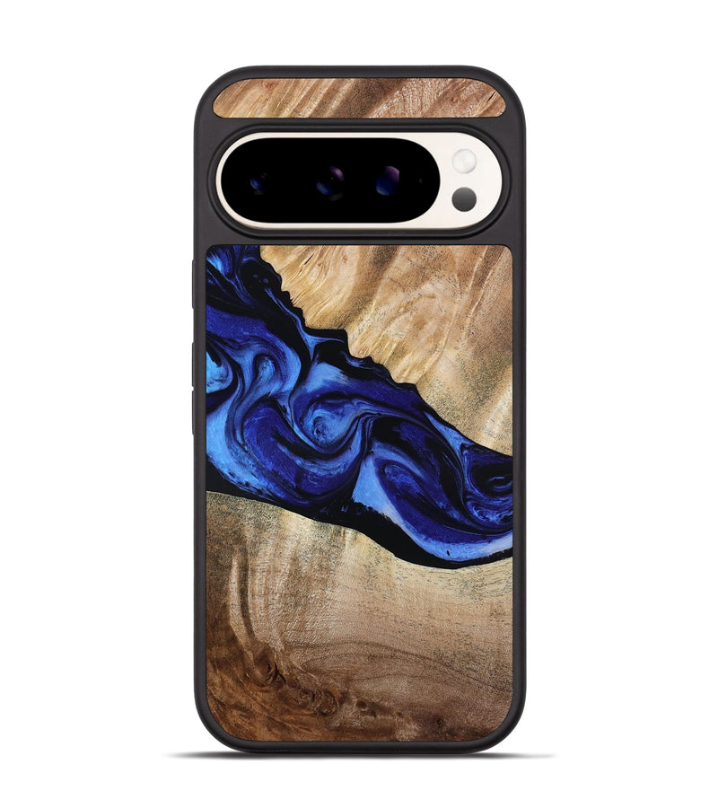 Pixel 9 Wood Phone Case - Lura (Blue, 800647)