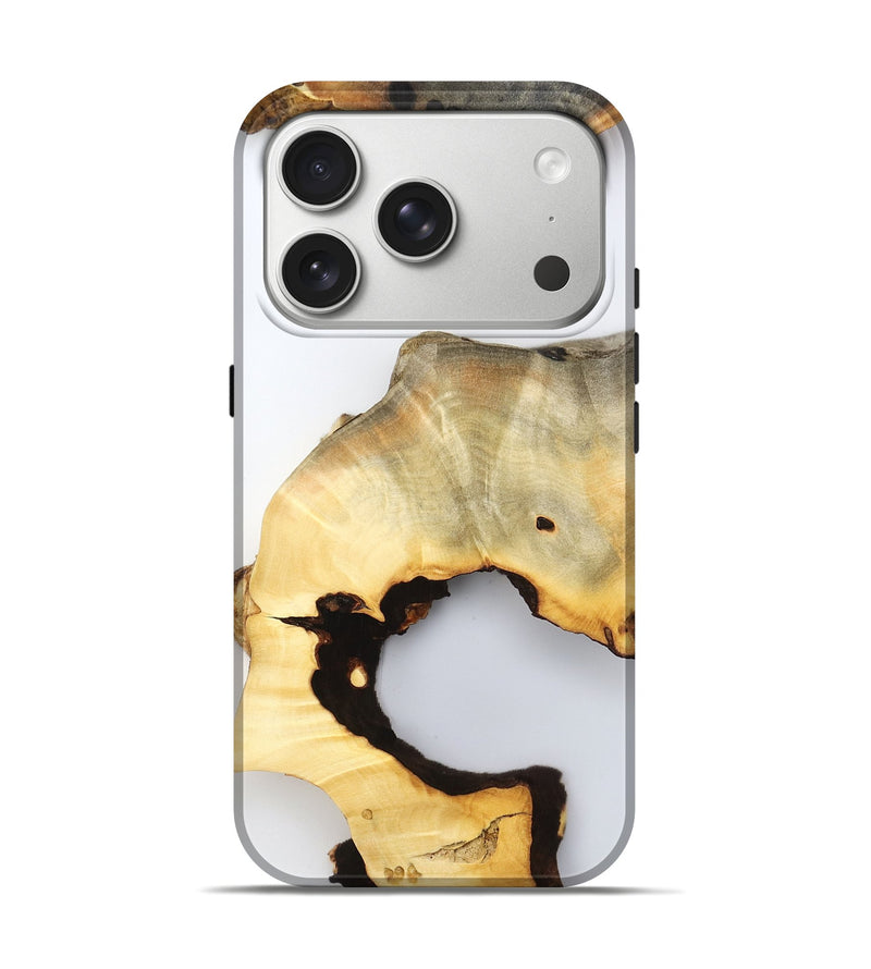 iPhone 17 Pro Wood Live Edge Phone Case - Reuben (Clear, 800712)