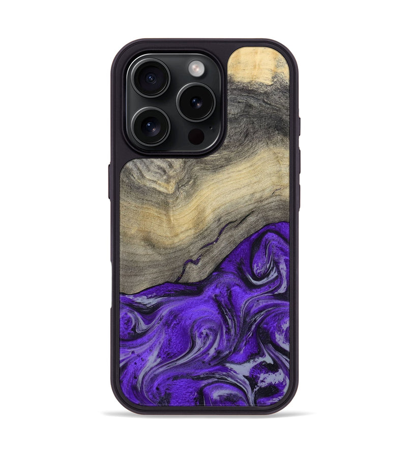 iPhone 16 Pro Wood Phone Case - Eryn (Purple, 800738)