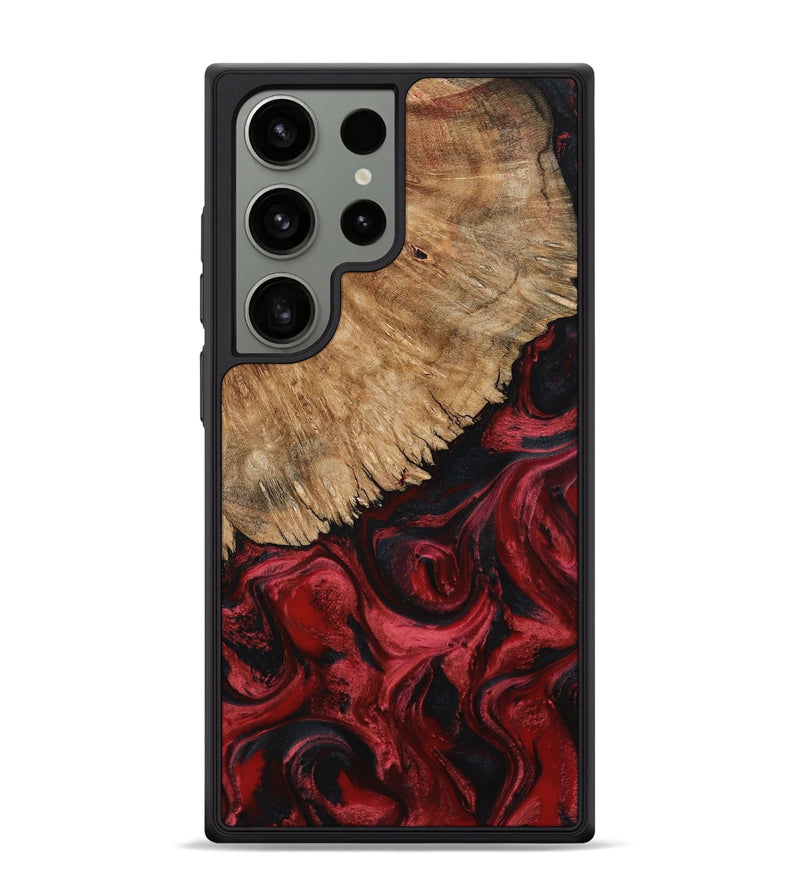 Galaxy S24 Ultra Wood Phone Case - Vernell (Red, 800741)