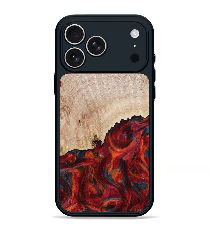 iPhone 17 Pro Max Wood Phone Case - Mercy (Red, 800745)