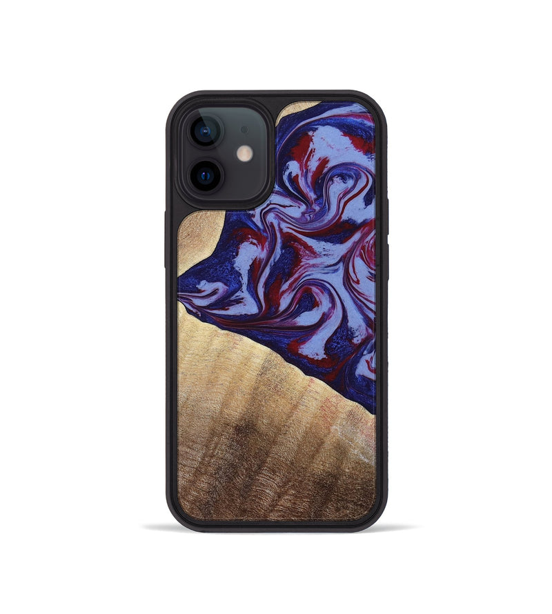 iPhone 12 mini Wood Phone Case - Angie (Red, 800746)