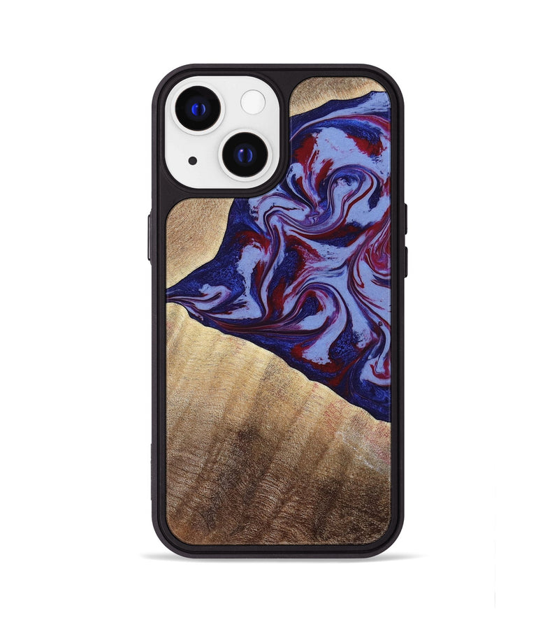 iPhone 13 Wood Phone Case - Angie (Red, 800746)