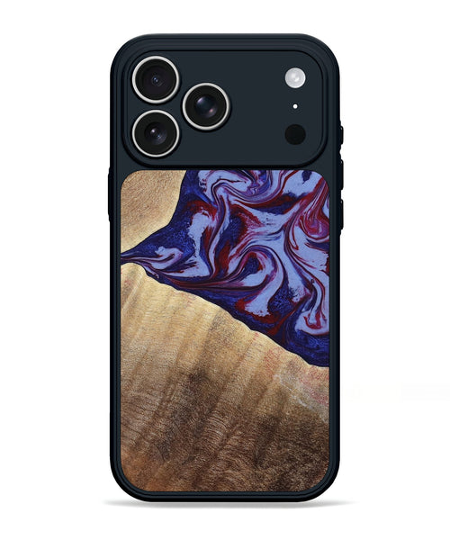 iPhone 17 Pro Max Wood Phone Case - Angie (Red, 800746)