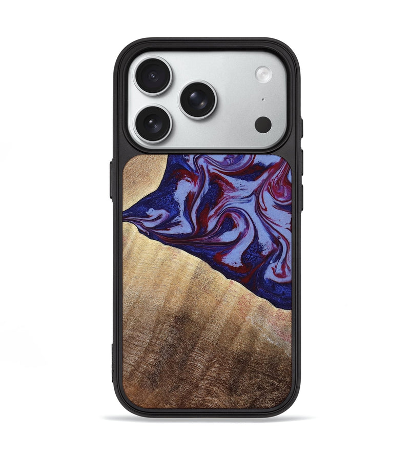 iPhone 18 Pro Wood Phone Case - Angie (Red, 800746)