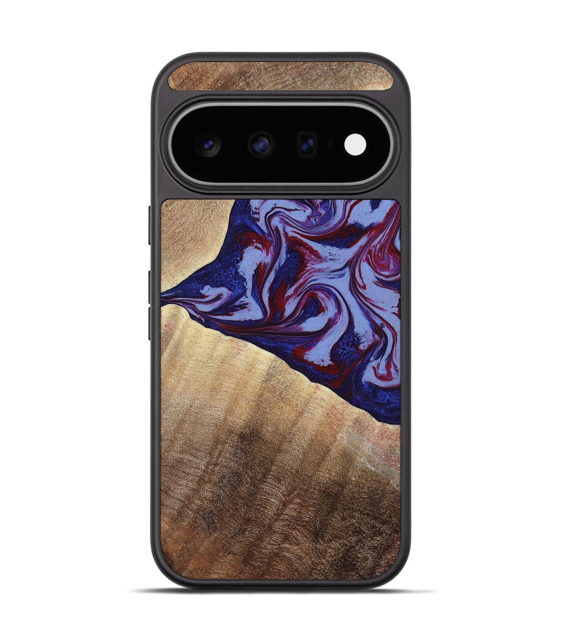 Pixel 11 Wood Phone Case - Angie (Red, 800746)