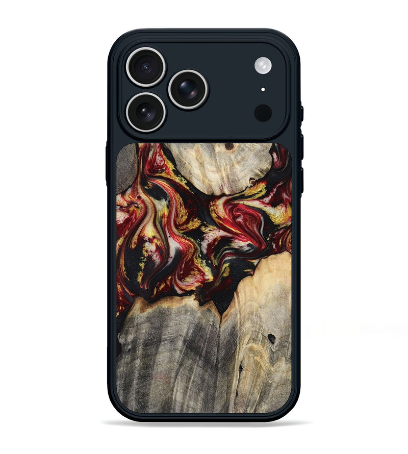 iPhone 17 Pro Max Wood Phone Case - Annie (Red, 800748)