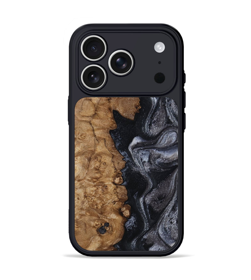 iPhone 17 Pro Wood Phone Case - Marques (Black & White, 800753)