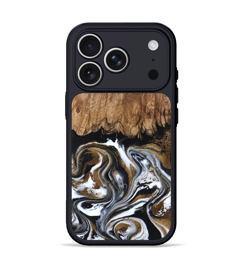 iPhone 17 Pro Wood Phone Case - Jerry (Black & White, 800755)