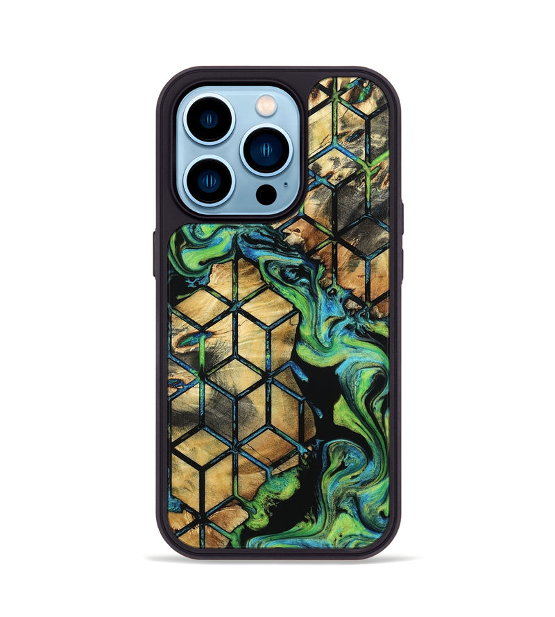 iPhone 14 Pro Wood Phone Case - Amare (Pattern, 800784)