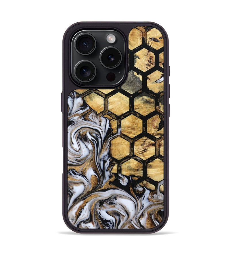 iPhone 16 Pro Wood Phone Case - Daija (Pattern, 800794)