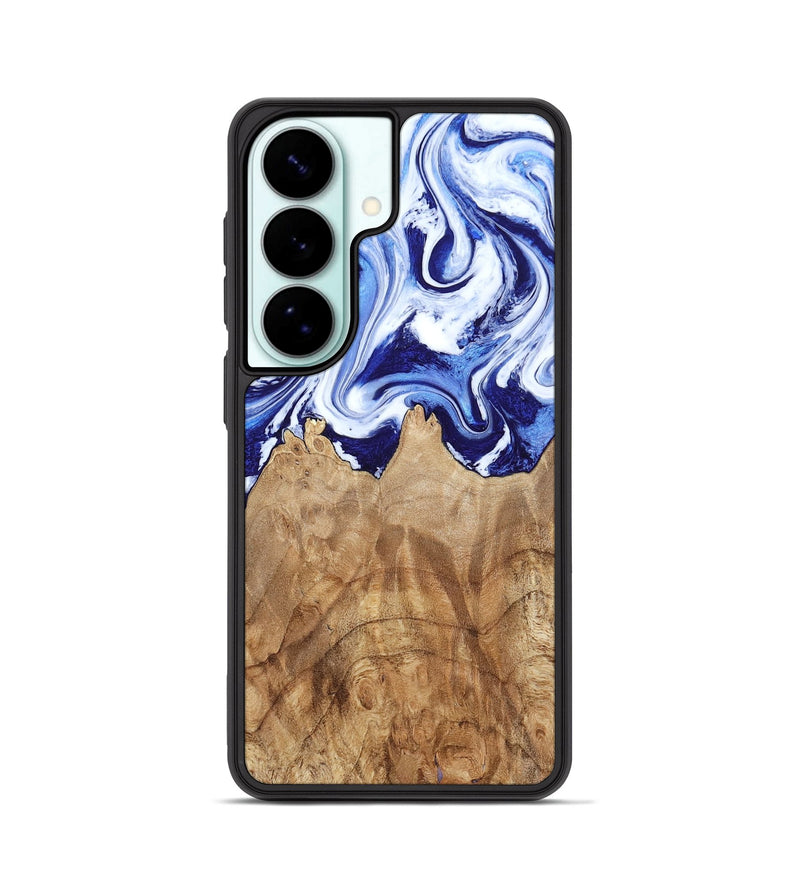 Galaxy S26 Wood Phone Case - Maybell (Blue, 800805)