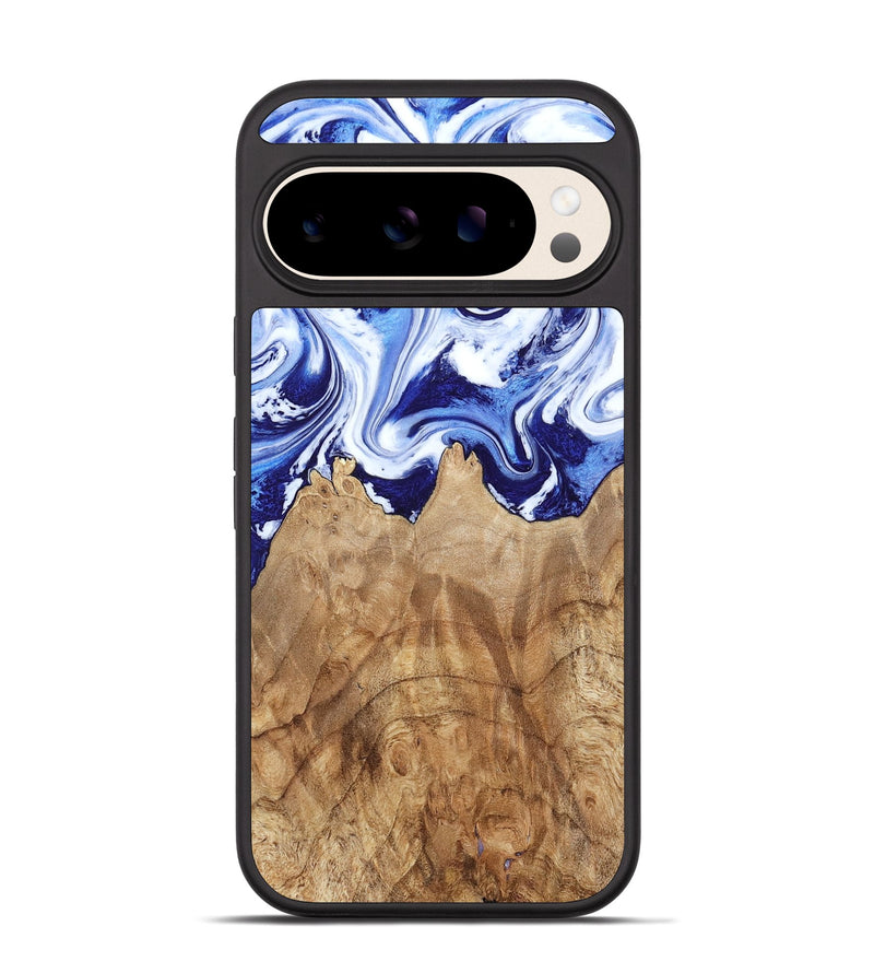 Pixel 10 Pro Wood Phone Case - Maybell (Blue, 800805)