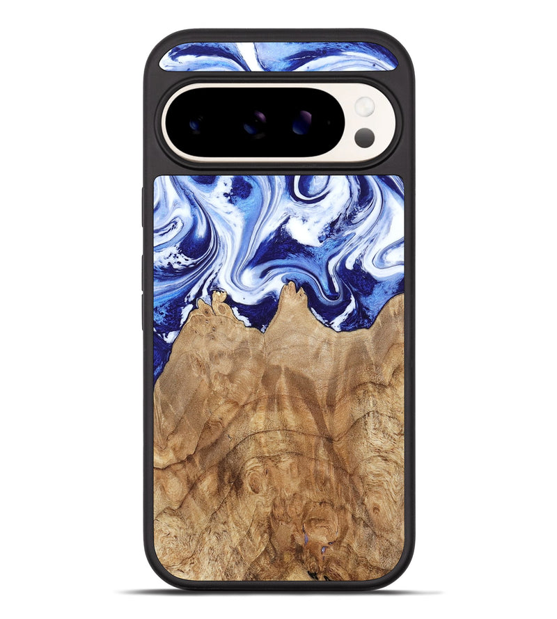Pixel 10 Pro XL Wood Phone Case - Maybell (Blue, 800805)