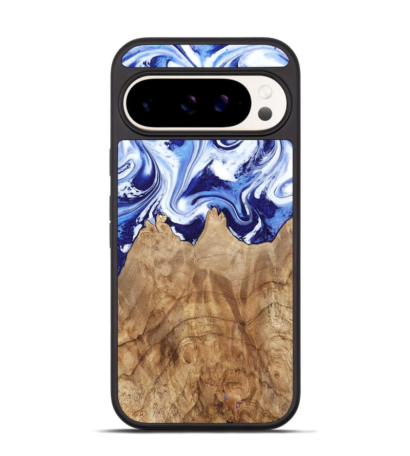 Pixel 9 Pro Wood Phone Case - Maybell (Blue, 800805)