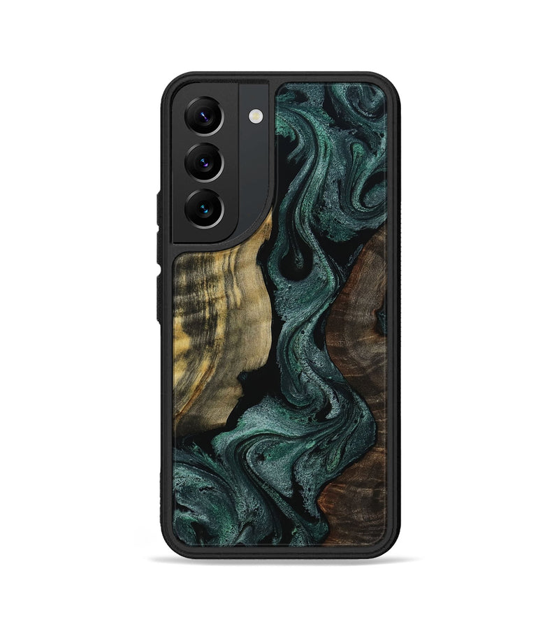 Galaxy S22 Wood Phone Case - Josette (Green, 800810)