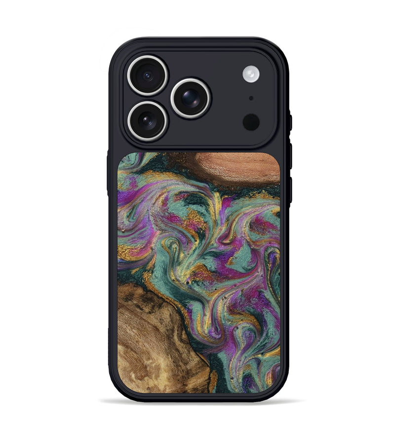 iPhone 17 Pro Wood Phone Case - Dayna (Green, 800814)
