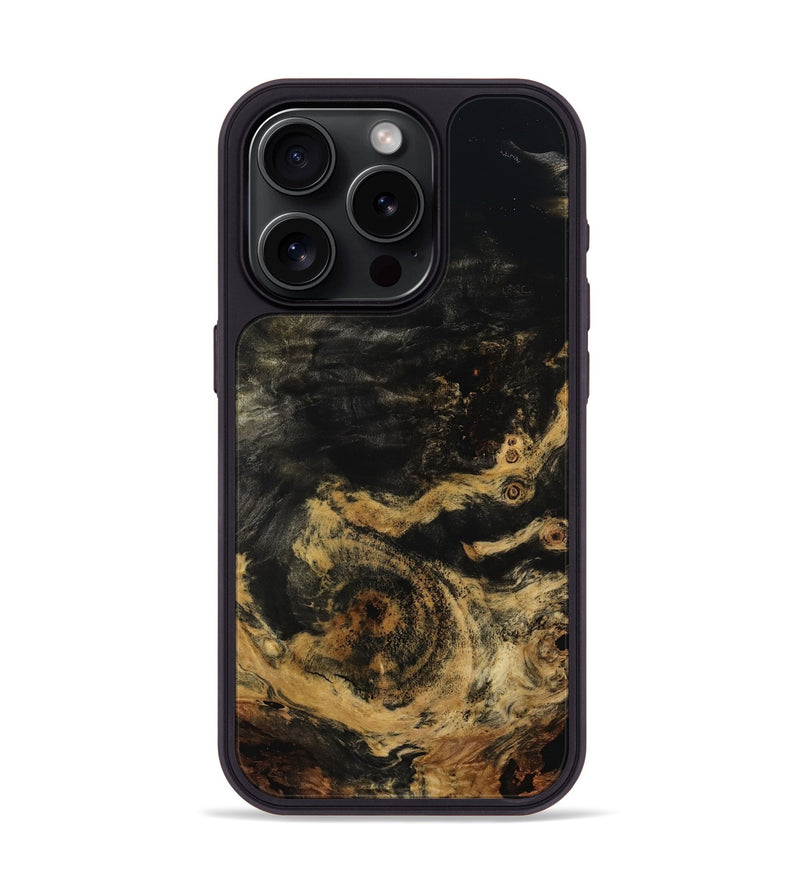 iPhone 15 Pro Wood Phone Case - Rae (Wood Burl, 800821)