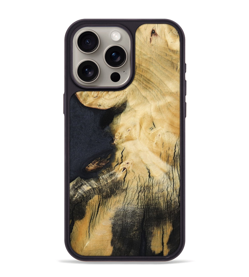 iPhone 15 Pro Max Wood Phone Case - Zaire (Wood Burl, 800902)