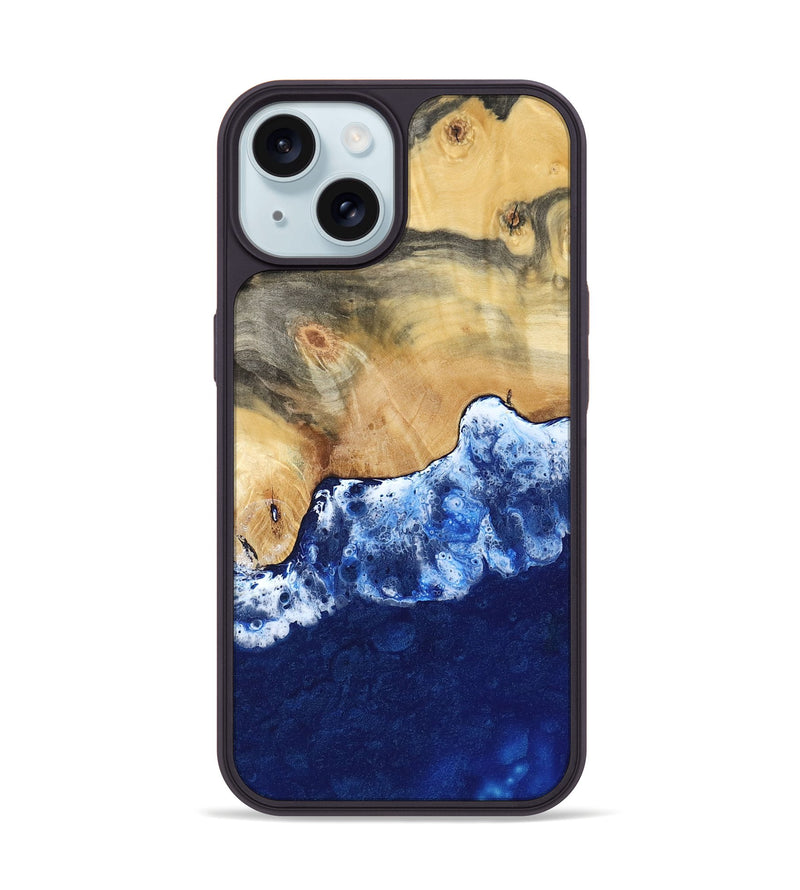 iPhone 15 Wood Phone Case - Grace (Coastal, 800910)