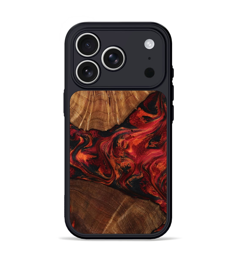 iPhone 17 Pro Wood Phone Case - Jeff (Red, 801002)