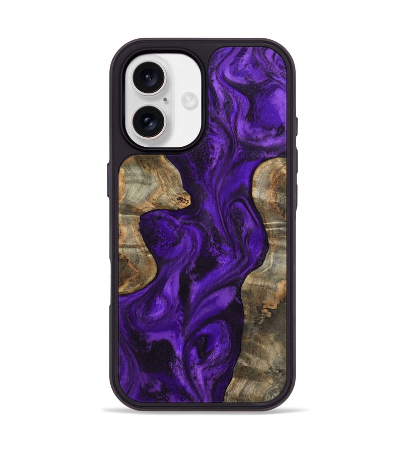 iPhone 17 Wood Phone Case - Myrta (Purple, 801007)