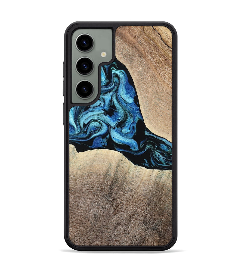 Galaxy S24 Plus Wood Phone Case - Michel (Blue, 801052)