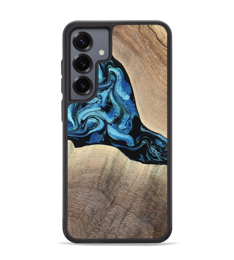 Galaxy S25 Plus Wood Phone Case - Michel (Blue, 801052)