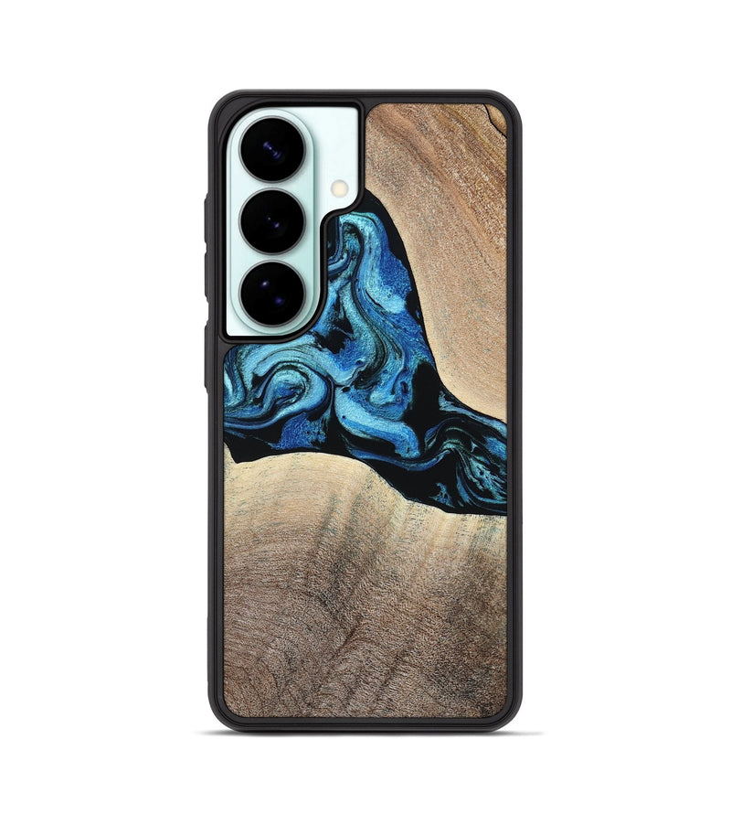 Galaxy S26 Wood Phone Case - Michel (Blue, 801052)