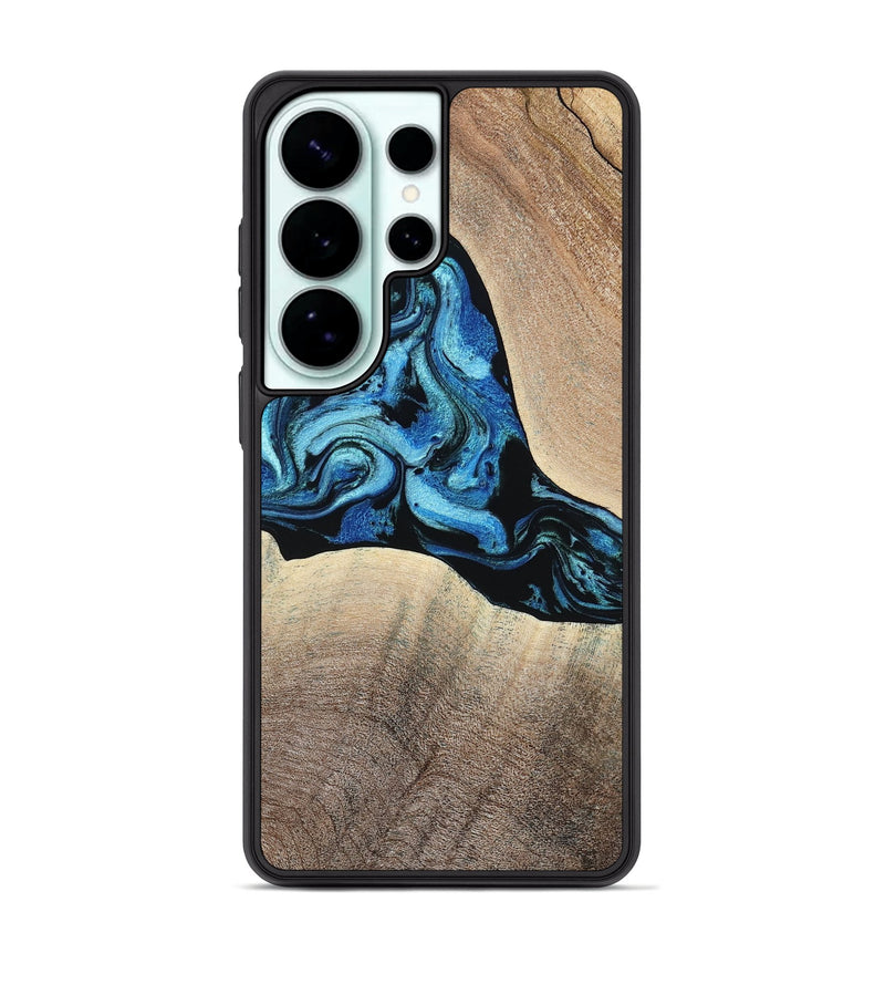 Galaxy S26 Ultra Wood Phone Case - Michel (Blue, 801052)